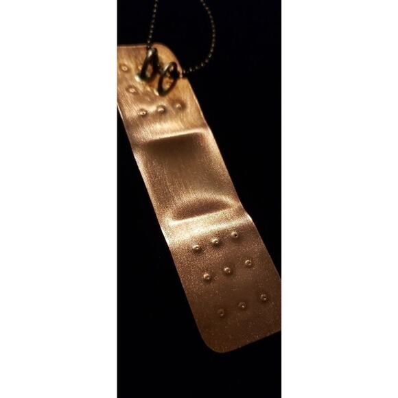 Handmade (by me) Copper Bandage Pendant - Picture 4 of 5